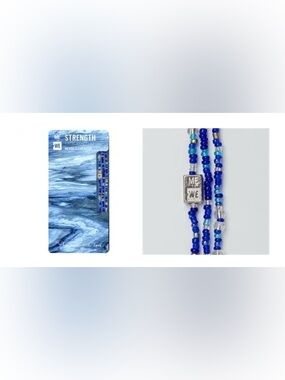 ME to WE "Water" Rafiki - Handmade Maasai Wrap Bracelet/Necklace Beaded Strength